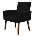 Ver imagem 2 de Poltrona Decorativa Nina Cadeira Escritório Recepção:preto