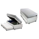 Ver imagem 2 de Cama Baú c/Aux Crc Solt +Colchão Ortopédico Magnum Hellen -