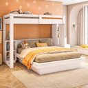 Ver imagem 5 de Beliche Family Infantil/Juvenil com Nichos e Escada Multifuncional Moon Yescasa