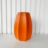Vaso Centro de Mesa Laranja Moderno Trabalhado de Cerâmica - 2