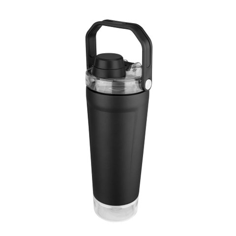 Garrafa Térmica Inox 700ml Parede Dupla Preta para Suplemento