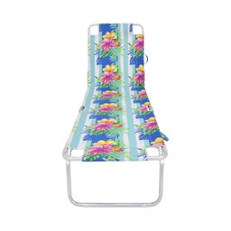 Cadeira Espreguiçadeira em Alumínio e Oxford Floral Bel - 4