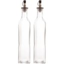 Ver imagem 1 de Kit 2 Frascos de Vidro para Vinagre Garrafa para Azeite com Bico Dosador 510ml Transparente