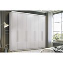 Ver imagem 1 de Guarda Roupa 8 Portas e 4 Gavetas C- Pés Master New 8.4 Branco - Santos Andirá