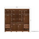 Ver imagem 5 de Guarda Roupa 8 Portas e 4 Gavetas C- Pés Master New 8.4 Branco - Santos Andirá