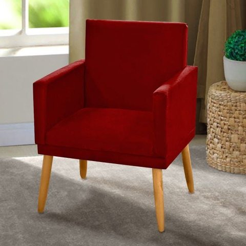 Poltrona Decorativa Nina Bordô