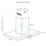 Coifa Ilha Soft Touch 90cm Exaustor Depurador com Led 3 Velocidades Inox 127v G80 - Invita Coifa Ilh - 4