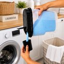 Ver imagem 2 de Pote Porta Sabao em Po Liquido Grande com Dosador Tampa Copo Dispenser 2kg Organizador Lavanderia Mu