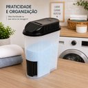 Ver imagem 3 de Pote Porta Sabao em Po Liquido Grande com Dosador Tampa Copo Dispenser 2kg Organizador Lavanderia Mu
