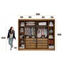 Ver imagem 2 de Guarda Roupa Casal Ripado Bolonha 6 Portas 8 Gavetas Cumaru 23 – Novo Horizonte