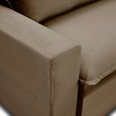 Ver imagem 5 de Sofa 2 Lugares Retrátil Reclinavel 200cm Veludo Bege Capuccino Andreza