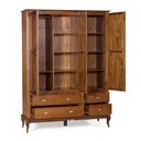 Ver imagem 2 de Roupeiro Hannover 3 Portas 4 Gavetas - 60825 Mmj-lz Lz-imbuia