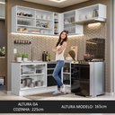 Ver imagem 7 de Armário de Cozinha Completa de Canto 349cm Branco/Preto Glamy Madesa 06