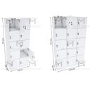 Ver imagem 2 de KIT ESCANINHOS GUARDA VOLUMES 100 PORTAS CHAVE M516.B MUNDI MOVEIS
