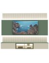 Ver imagem 2 de Conjunto Painel e Home Rack Suspenso Reflecta com Led Akin Cor:verde
