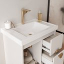 Ver imagem 4 de Gabinete para Banheiro 60cm com 1 Porta 2 Gavetas e Cuba de Embutir Copenhague