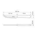 Ver imagem 4 de KIT - Jogo de Facas, Garfos e Colheres Leme 180 Peças em Aço Inox Cabo Preto PBAG - Tramontina