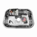 Ver imagem 3 de 10 Cubas Pia Inox N1 47x30x17 Aço 430 Cozinha As Atacado Kit