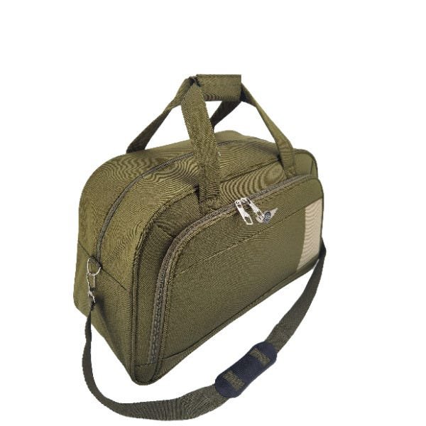 BOLSA DE VIAGEM LONA MÉDIA RÍGIDA UNISSEX - UN - Marrom - 2