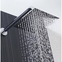 Ver imagem 1 de Ducha Inox Ss304 20cm Quadrada Duchão 20x20 Chuveiro Braço Parede de 40cm Solar Gás Piscina Jardim