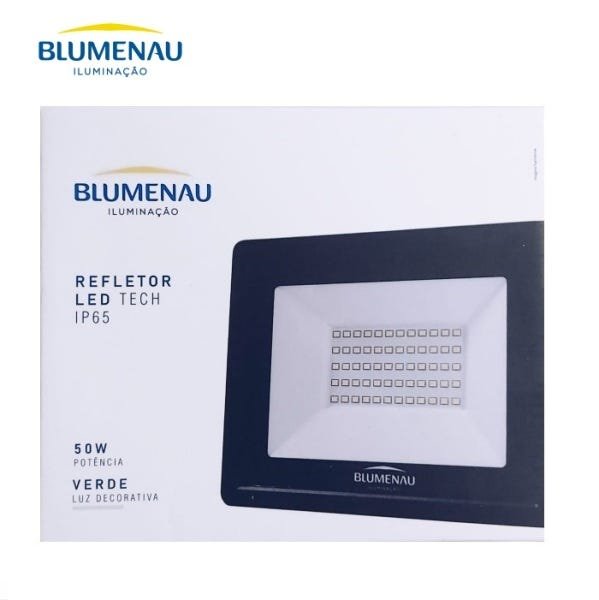 Refletor LED Blumenau 50W Luz Decorativa Verde 76505000 - Bivolt - 2