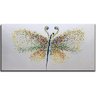 Quadro Pintura Tela borboleta colorida extra artistas 5379: 70cm (A) x 140cm (L) - 2
