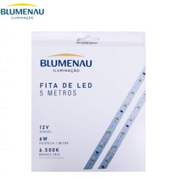 Fita de LED 2835 Blumenau 12V 6W 6500K 5 Metros - 2