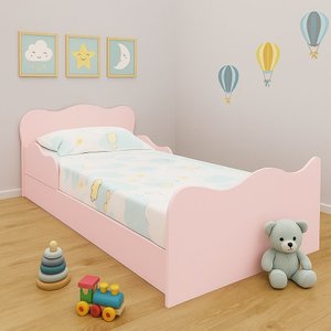 Cama Montessoriana Juvenil Sonhar Mdf P/ Colchão 148x68 Cm