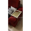 Ver mais imagens de Apoio lateral com espelho bronze Príncipe - OFF WHITE ESPELHO / PRETA