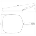 Ver imagem 5 de Bistequeira Lisa Tramontina Loreto 26cm 1,3l Alumínio Antiaderente Starflon Grafite Tramontina