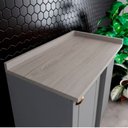 Ver imagem 3 de Balcão Canto Reto 1 Porta Americana Henn com Tampo Mdf Americana Henn 94 Cm