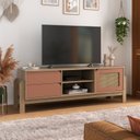 Ver imagem 1 de Rack para TV até 60 com 1 Porta 2 Gavetas 2 Nichos