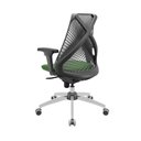 Ver imagem 3 de Cadeira Escritório Nr17 Encosto em Tela Bix X+ Regulável Cor:cinza com Verde Musgo