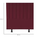 Ver imagem 3 de Cabeceira Estofada Cama Box Solteiro 90 cm Sophia Suede:Bordô