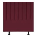 Ver imagem 2 de Cabeceira Estofada Cama Box Solteiro 90 cm Sophia Suede:Bordô