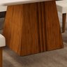 Sala de Jantar DJ Móveis Mesa Italia Tampo Chanfrado Curvo 1360x0,30 com 8 Cadeiras Lia - 3