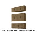 Ver imagem 3 de Roupeiro Triplex Guarda Roupas Londres Casal 8 Portas Jacara Trinobel