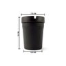 Kit 2 Cinzeiros Automotivo Portátil Para Carro Tipo Copo Butt Bucket Preto Sem Fumaça Fácil Limpeza  - 2
