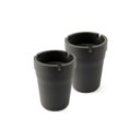 Ver imagem 1 de Kit 2 Cinzeiros Automotivo Portátil Para Carro Tipo Copo Butt Bucket Preto Sem Fumaça Fácil Limpeza