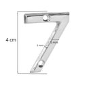 Ver imagem 2 de Número 7 Residencial Pequeno Para Apartamento Cromado