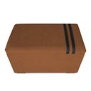 Ver imagem 3 de Recamier Puff Baú Organizador no Boucle com Cinto Preto:terracota
