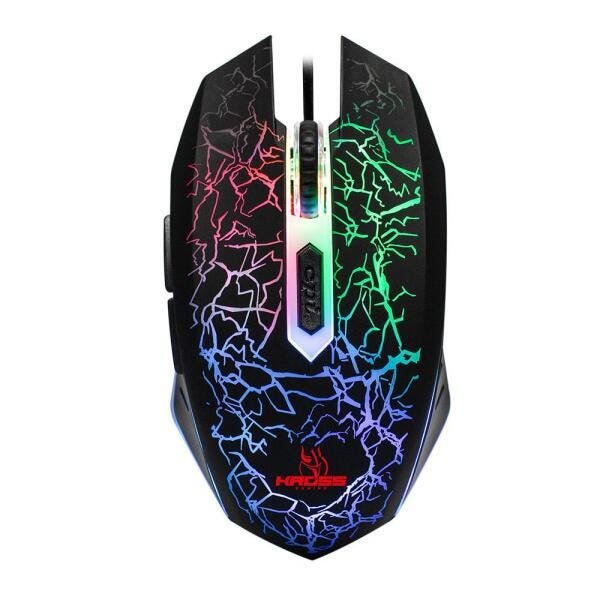 KIT 5 EM 1 GAMER KROSS TECLADO/MOUSE/FONE/MOUSE PAD/BUNGEE - 3