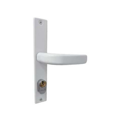 Fechadura Serralheiro Porta Metálica Branca Externa - Mgm