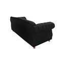 Ver imagem 2 de Sofá Chesterfield Capitone Elisabeth Suede Preto 2,30cm