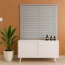 Persiana Pvc Trilho Metálico 140larg X 140alt - Cinza - 2