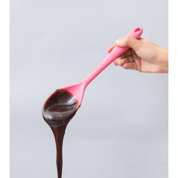 Colher de Silicone Duplo Rosa - Oikos - 4