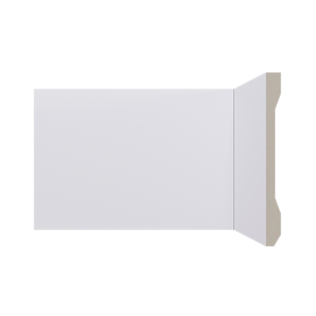 Rodape Poliestireno Santa Luzia Lev151 15cm Branco Liso:branco