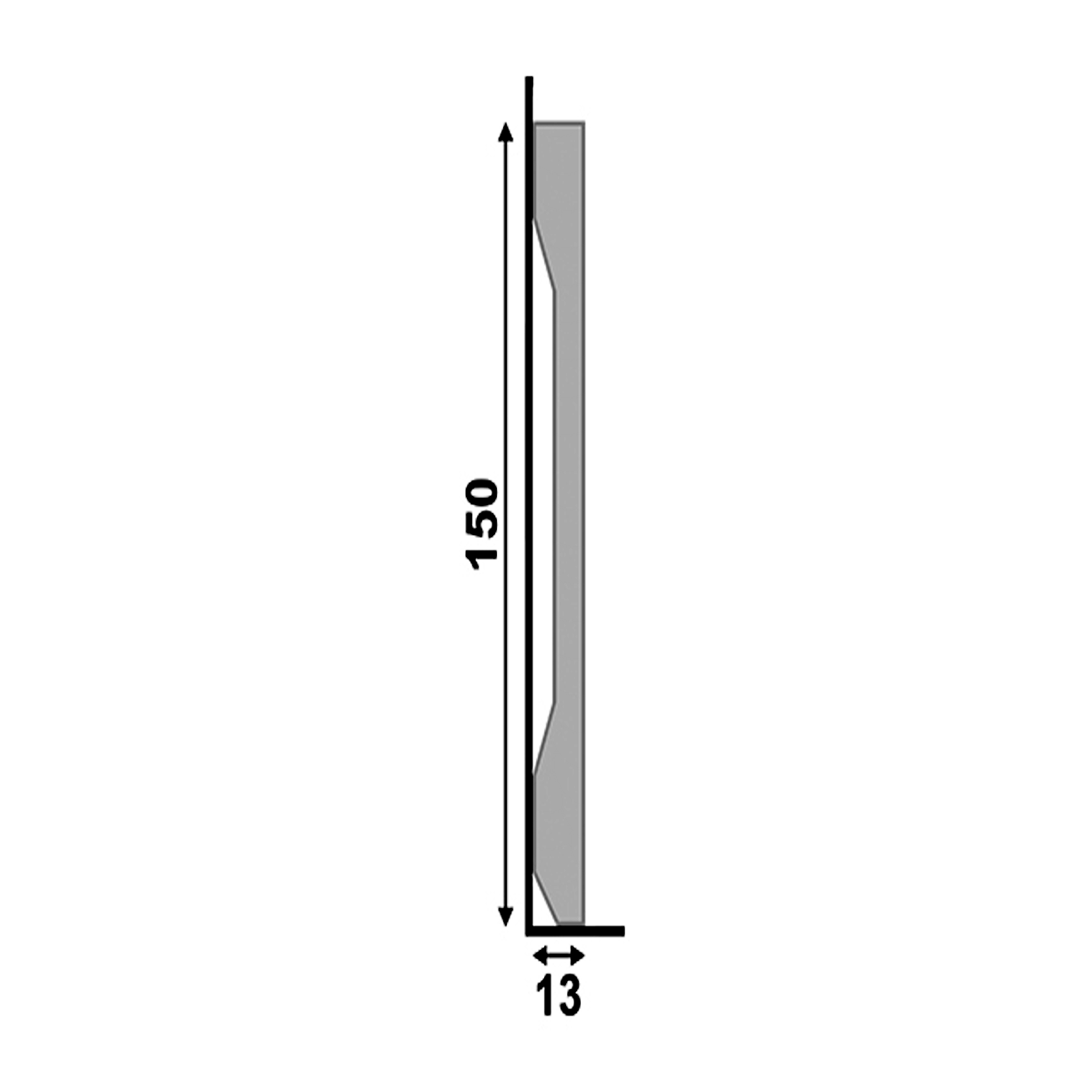 Rodape Poliestireno Santa Luzia Lev151 15cm Branco Liso:branco - 3