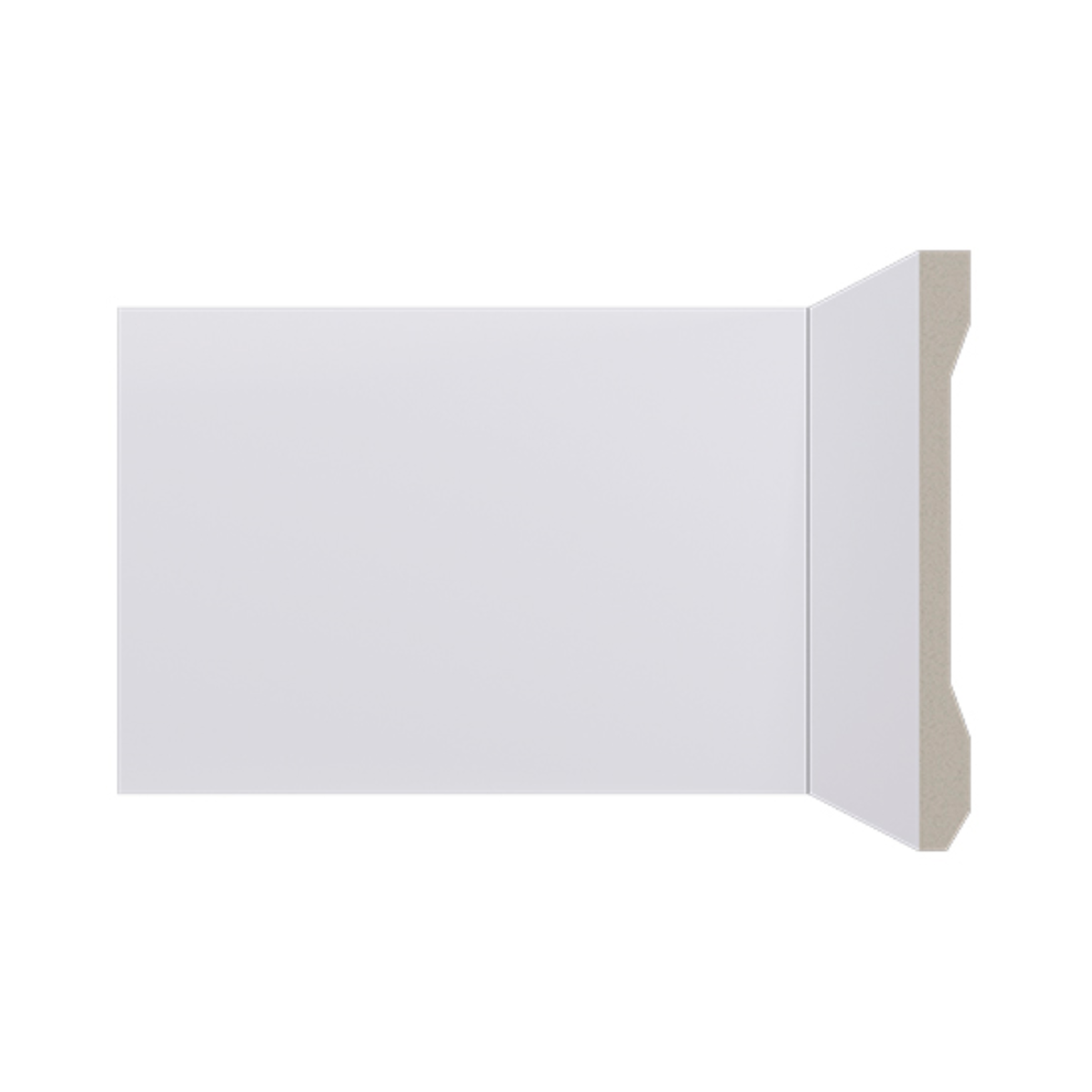 Rodape Poliestireno Santa Luzia Lev151 15cm Branco Liso:branco - 6