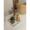 Ver imagem 2 de Mini Bandeja Diamantada em Acrílico